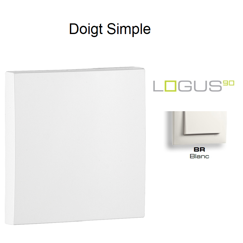 Doigt Simple LOGUS 90601TBR Blanc