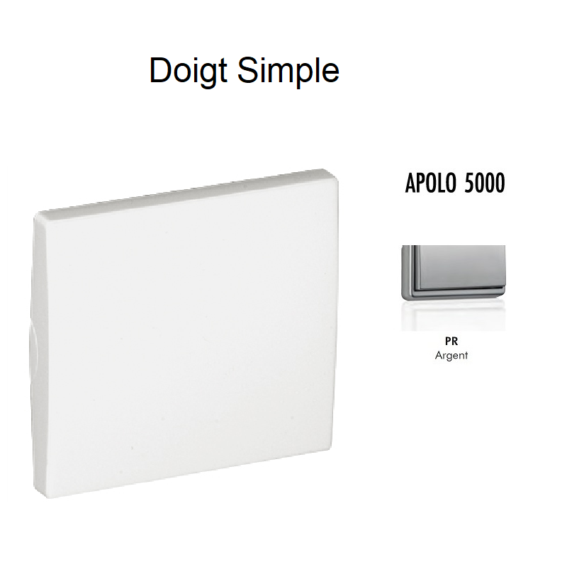 Doigt simple APOLO5000 50601TPR Argent