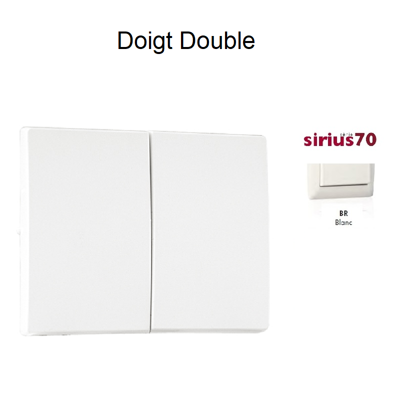 Doigt Double Sirius70 - Blanc
