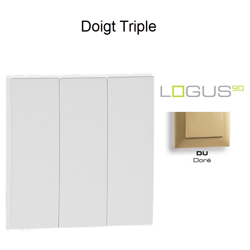 Doigt triple LOGUS 90661TDU Doré