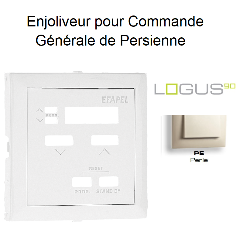 Enjoliveur pour commande générale de persienne Logus 90311TPE Perle