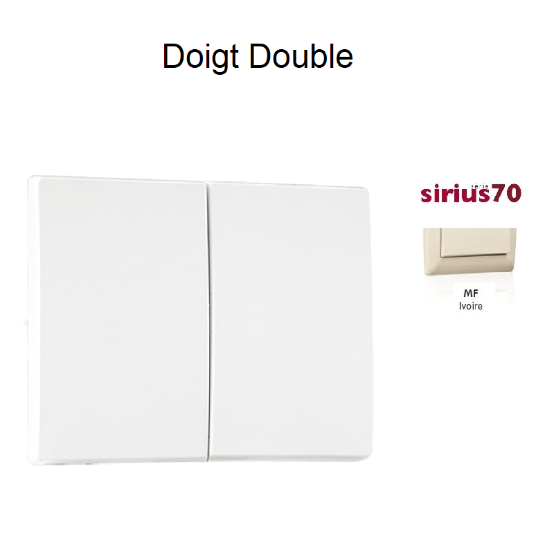 Doigt Double Sirius 70611TMF Ivoire