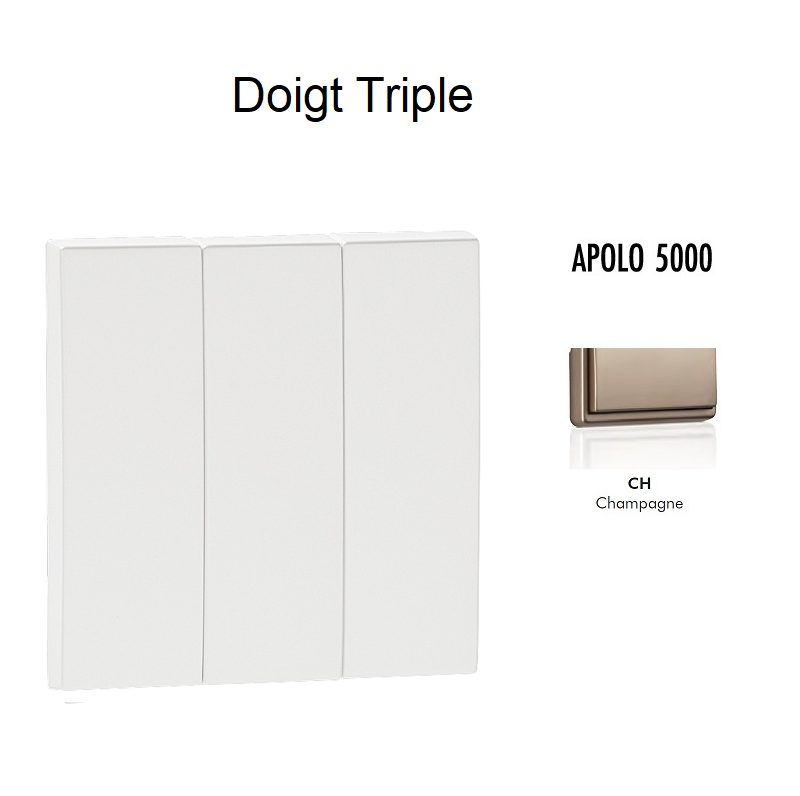 Doigt triple APOLO5000 50661TCH Champagne
