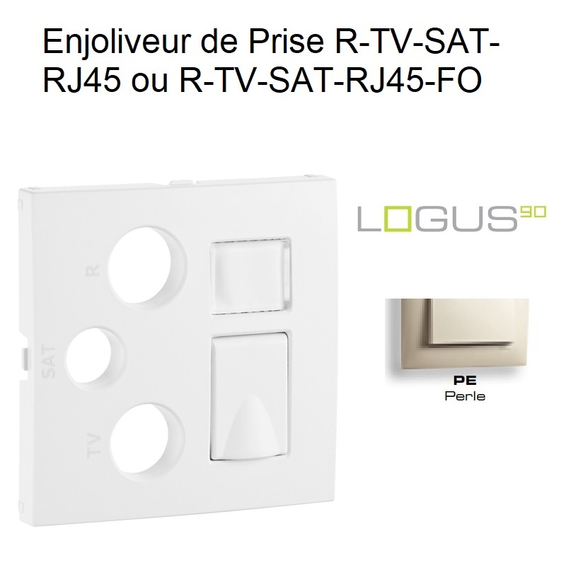Enjoliveur pour R-TV-SAT-RJ45-FO Logus 90770 TPE