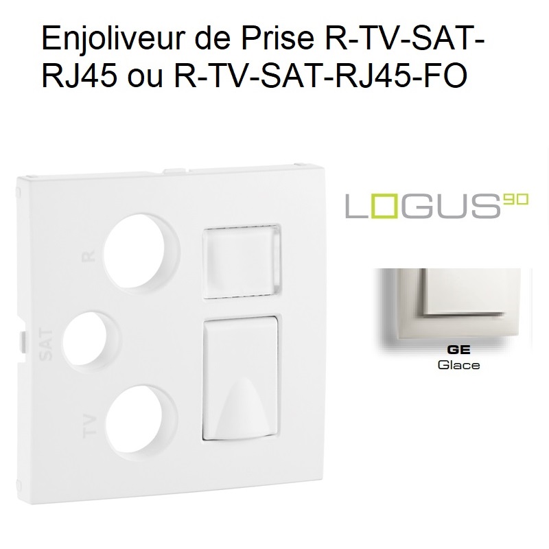 Enjoliveur pour R-TV-SAT-RJ45-FO Logus 90770 TGE