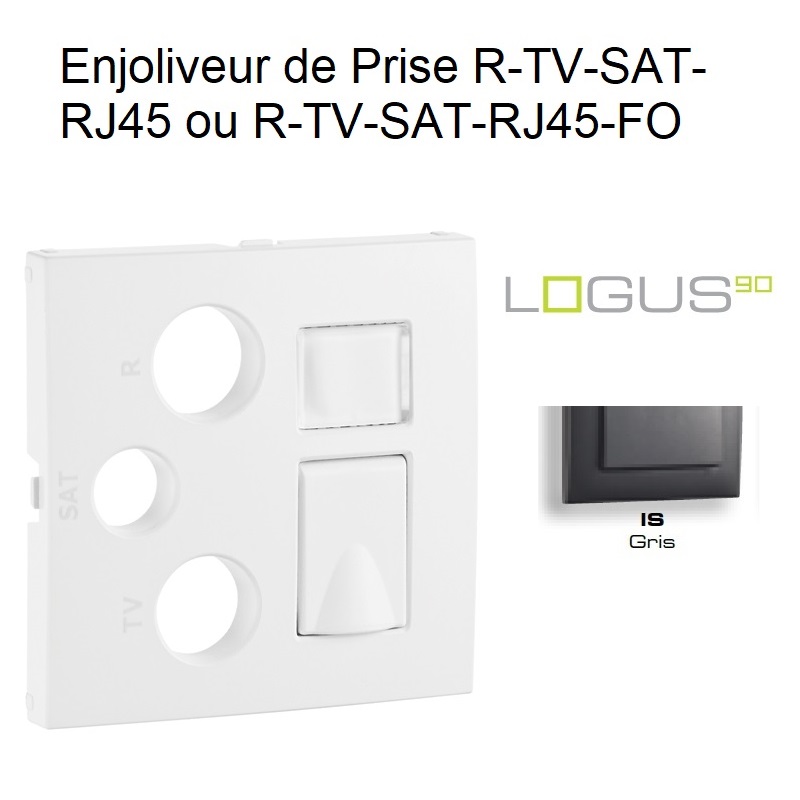 Enjoliveur pour R-TV-SAT-RJ45-FO Logus 90770 TIS