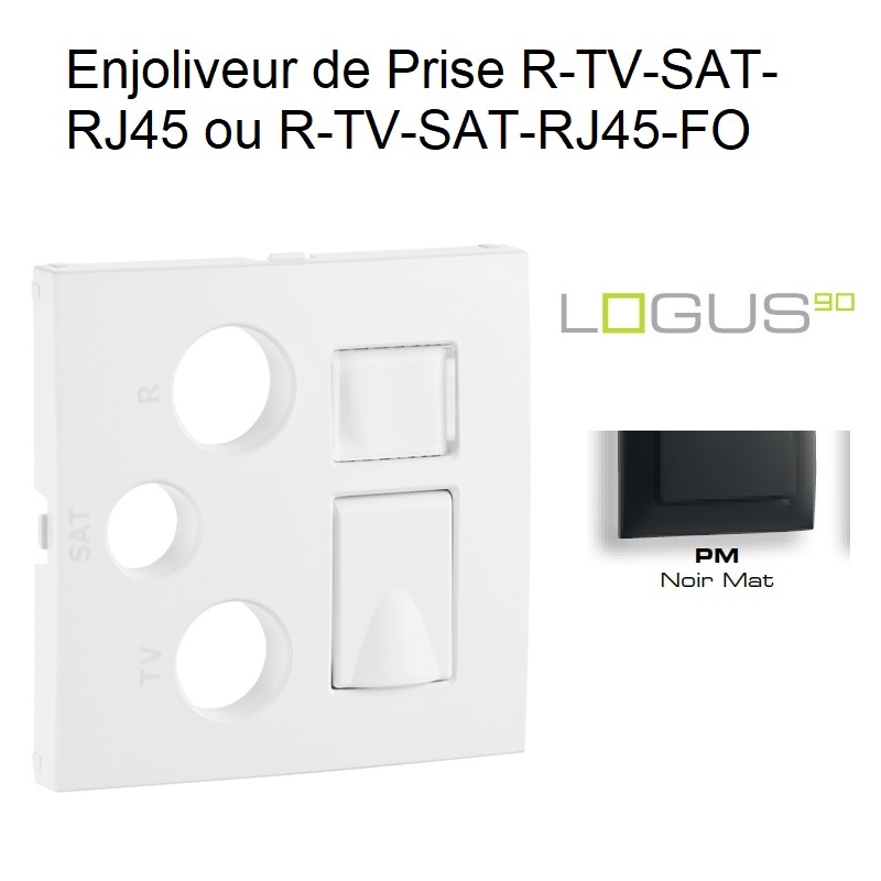 Enjoliveur pour R-TV-SAT-RJ45-FO Logus 90770 TPM