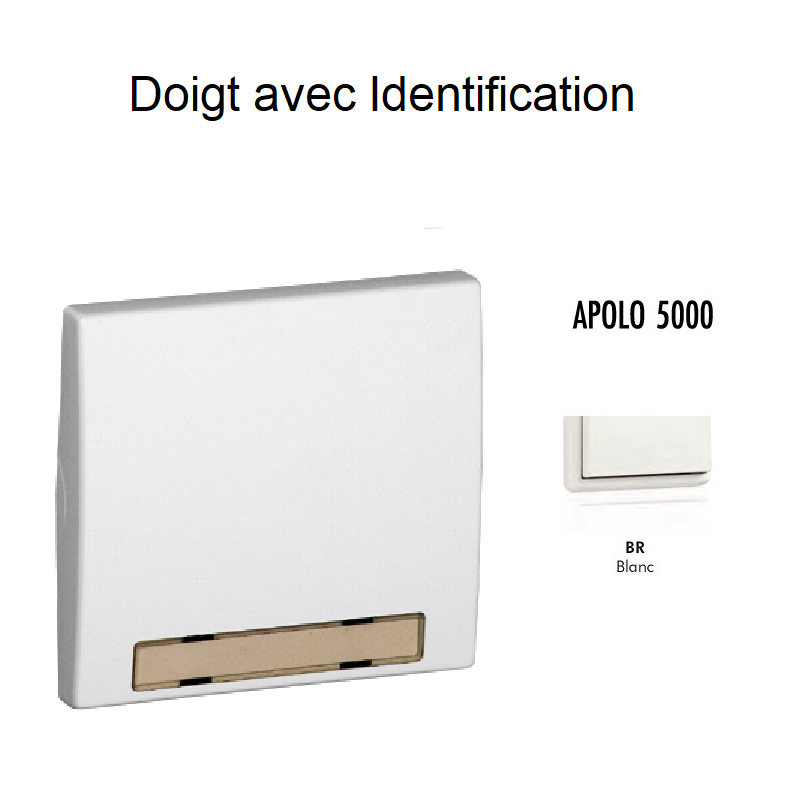 Doigt avec Identification APOLO5000 50603TBR Blanc