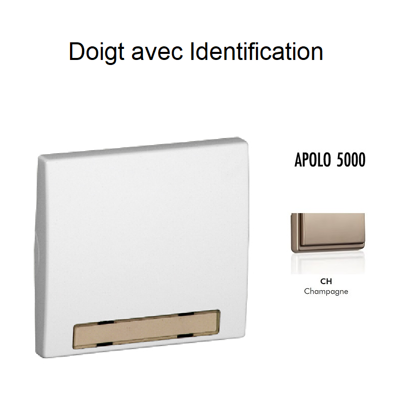 Doigt avec Identification APOLO5000 50603TCH Champagne