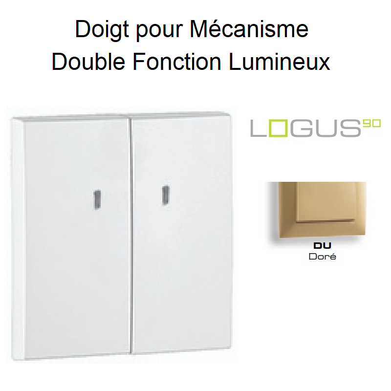 Doigt Double Fonction Lumineux Logus 90615TDU Doré