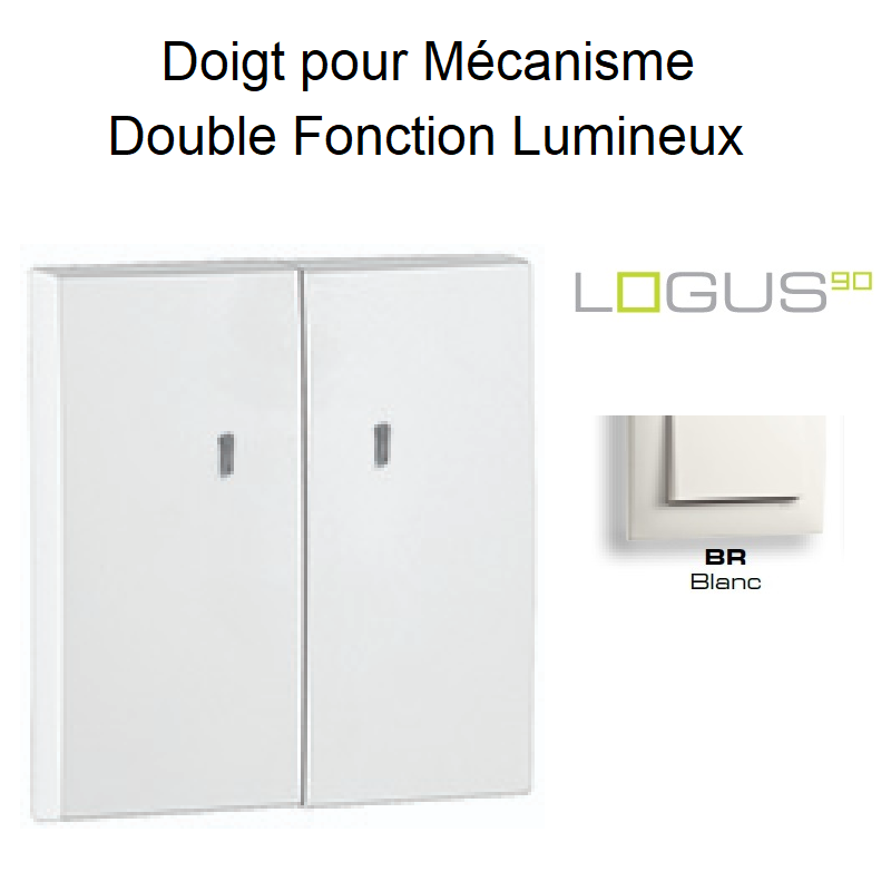 Doigt Double Fonction Lumineux Logus 90615TBR Blanc