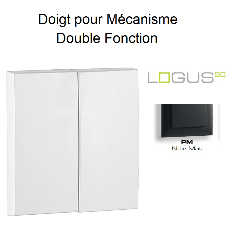 Doigt pour Mécanisme Double Fonction Logus90 - NOIR MAT
