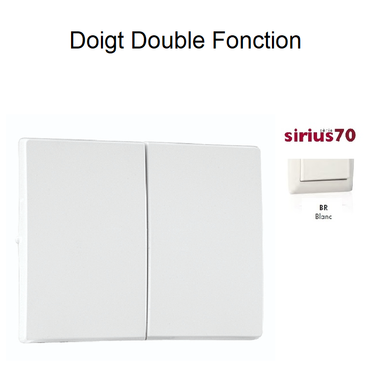 Doigt pour mécanisme double fonction Sirius 70614TBR Blanc