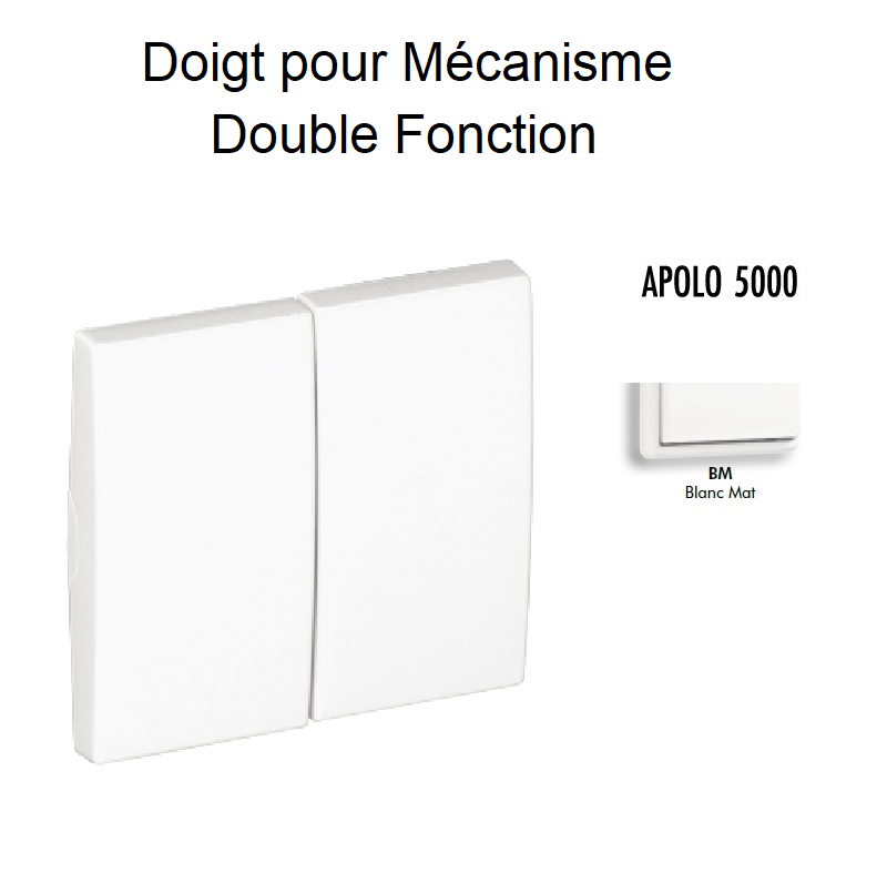 Doigt Double Fonction APOLO5000 50614TBM Blanc MAT