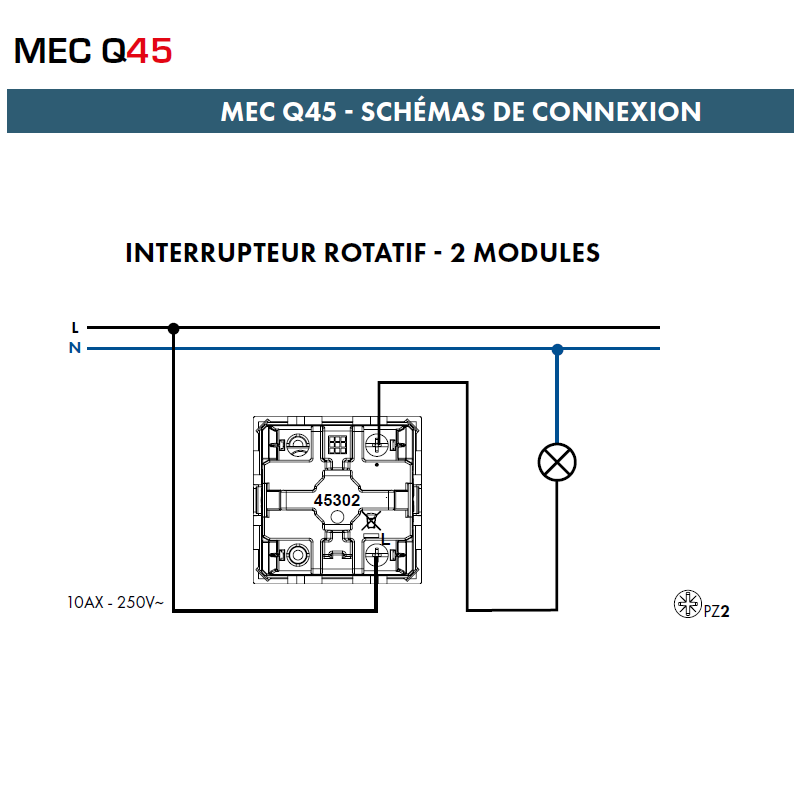 Variateur De Lumière Rotatif Efapel MEC-21 - 500VA, Ferromagnétique