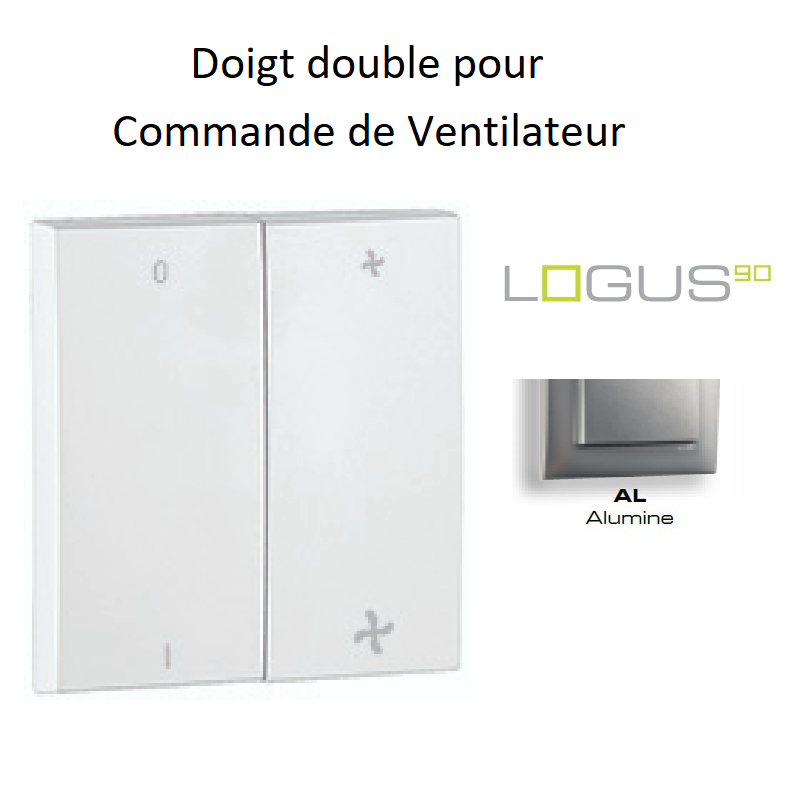 Doigt double pour commande ventillateurs LOGUS 90616TAL