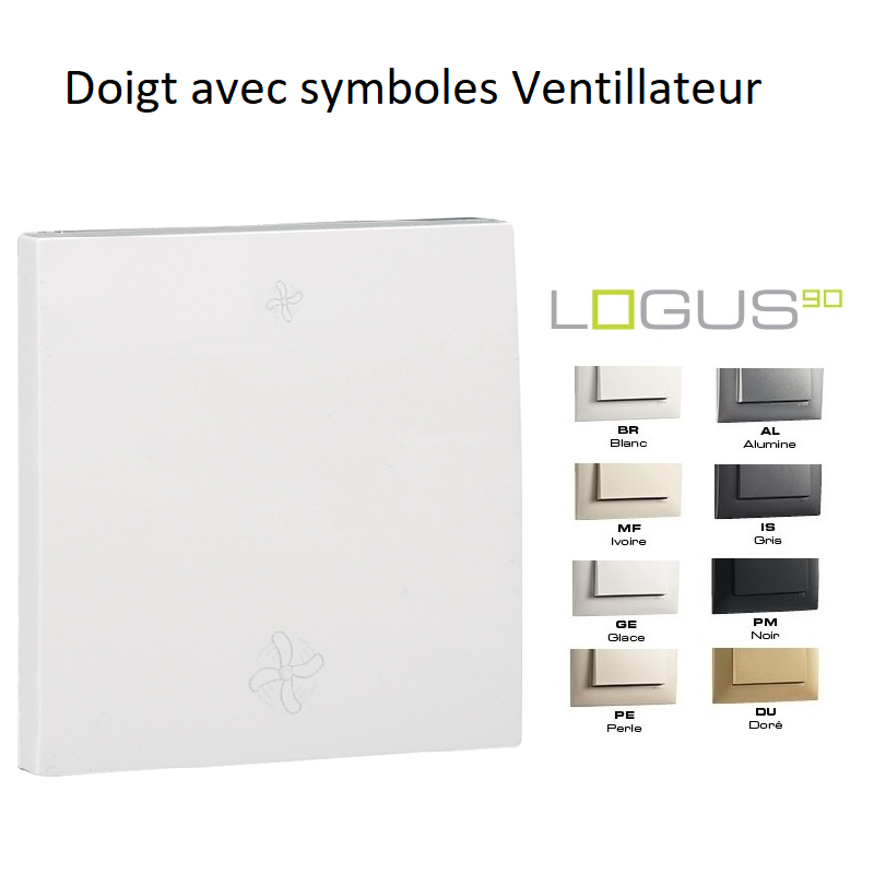 Doigt avec 2 symboles Ventilateur LOGUS 90