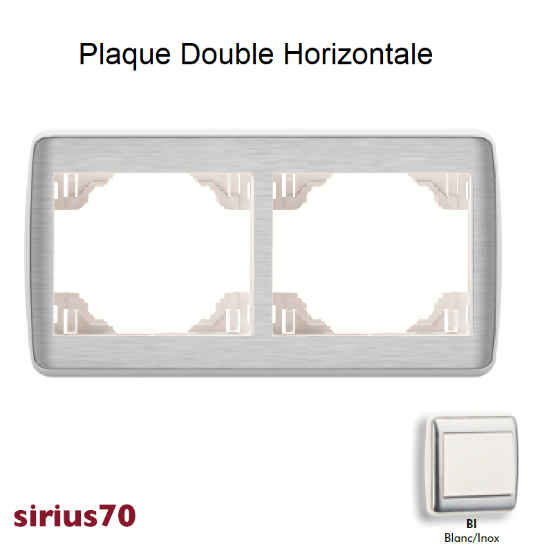 Plaque double horizontale 70921TBI