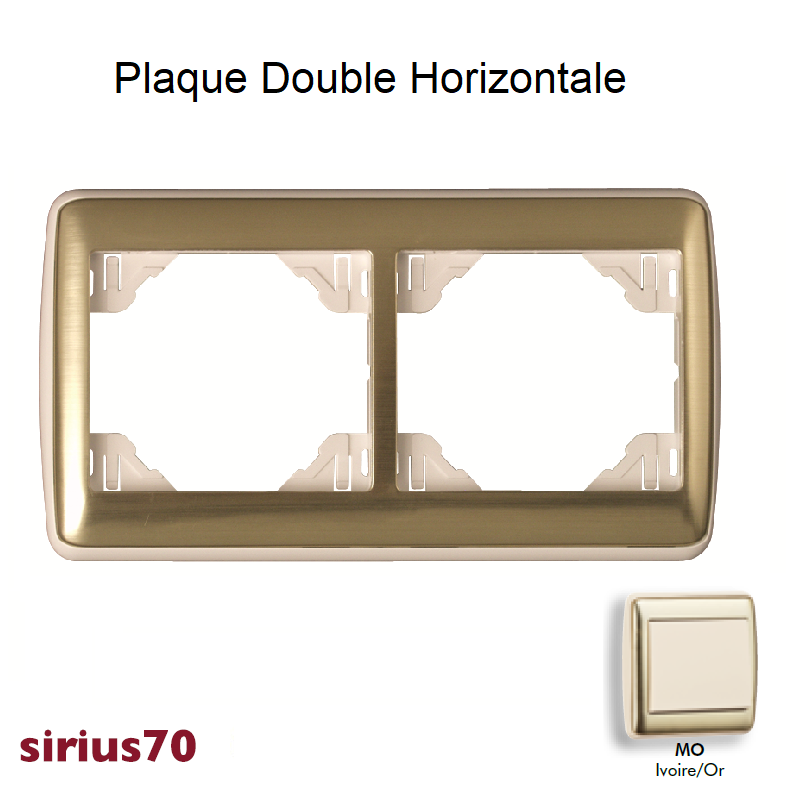 Plaque double horizontale 70921TMO
