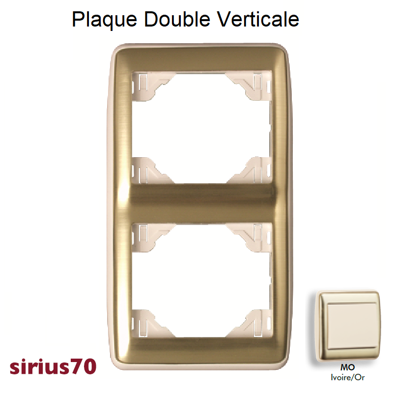 Plaque double verticale 70922TMO