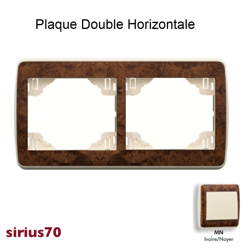 Plaque double horizontale 70921TMN