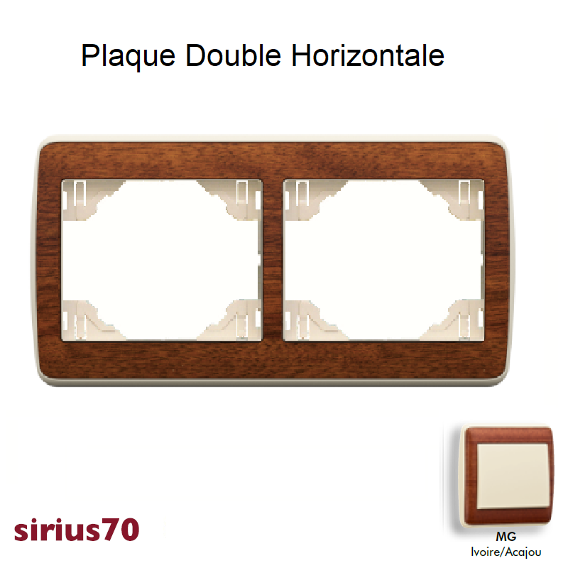 Plaque double horizontale 70921TMG