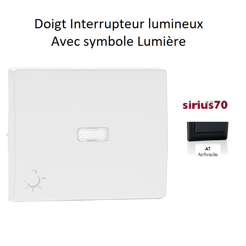 Doigt lumineux avec symbole lumière Sirius 70797TAT