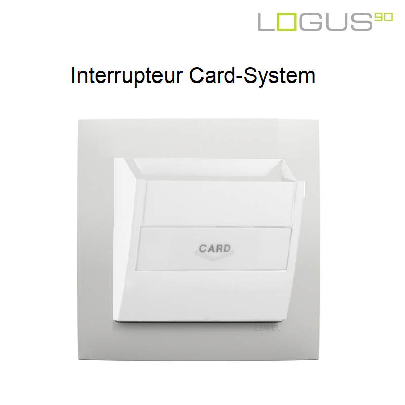Interrupteur Card System Complet - Logus 90 BLANC