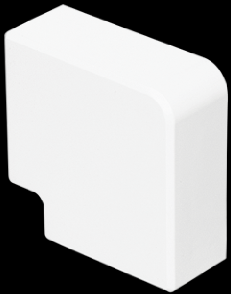 ANGLE PLAT BLANC POUR GOULOTTE QUADRO 45