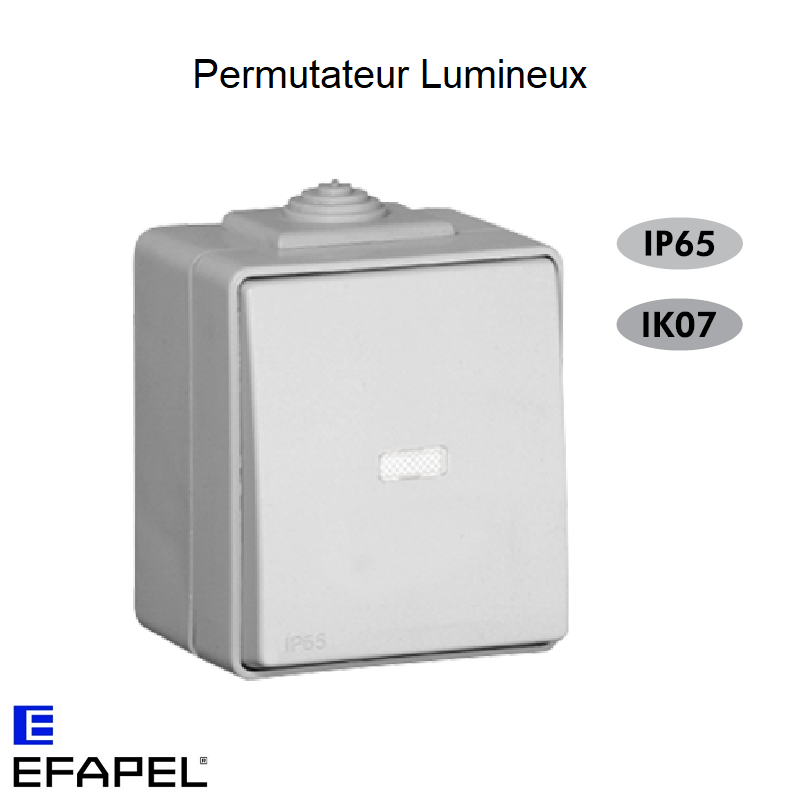 Permutateur Lumineux IP65 Gris ou Blanc