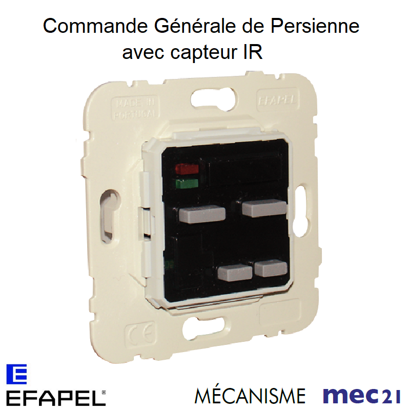 Mécanisme de Commande Générale de Persienne avec Capteur IR