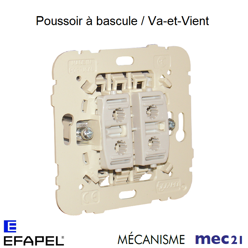 Mécanisme de Poussoir à bascule / Va-et-Vient