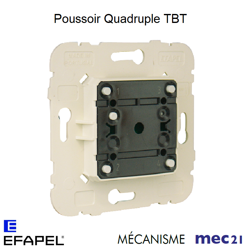 Mécanisme de Poussoir Quadruple de Très Basse Tension