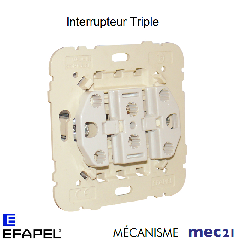 Mécanisme Interrupteur Triple
