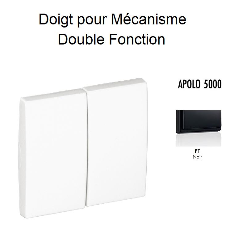 Doigt Double Fonction APOLO5000 50614TPT Noir