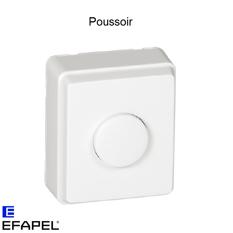 Poussoir Blanc