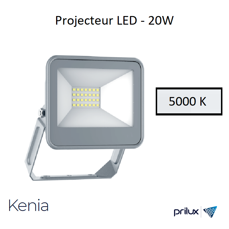 Projecteur LED KENIA - 20W - 5000 kelvin