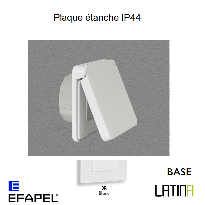 Plaque étanche IP44 LATINA - BLANC