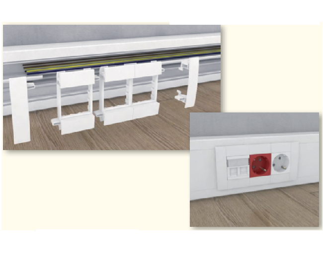 Goulottes de distribution L75