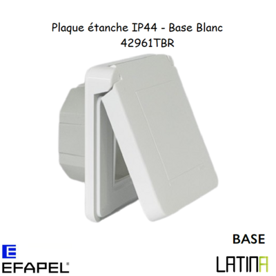 Plaque étanche IP44 42961TBR Blanc