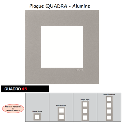 Plaque Quadro45 Alumine 45910TAL