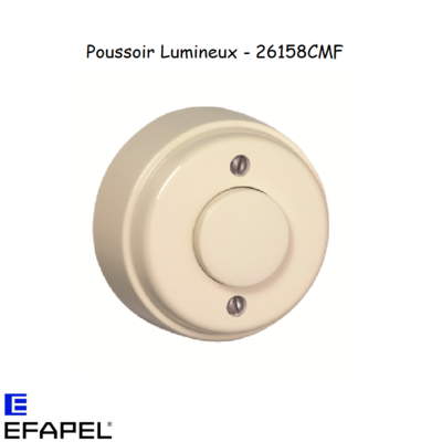 Poussoir lumineux rétro 26158CMF