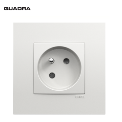 Prise de courant Française Quadro45 Blanc