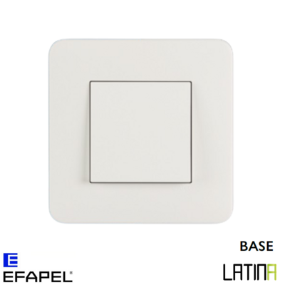 Interrupteur doigt simple LATINA Base Blanc