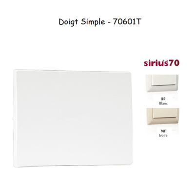 Doigt simple Sirius 70601T