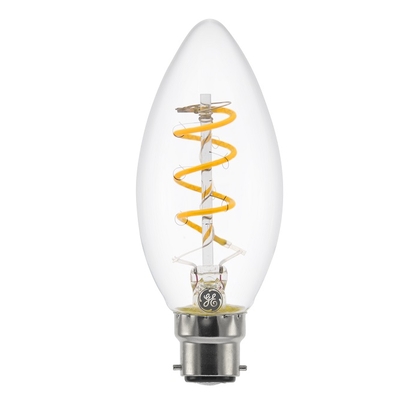 GE-LED-Filament-Heliax-Candle-Clear-B22
