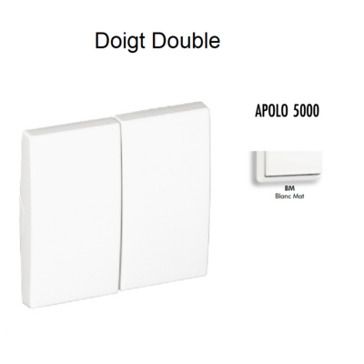 Doigt Double APOLO5000 - Blanc MAT