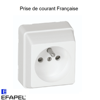 Prise de Courant Française 2P+T Connexion par vis - Série 3700