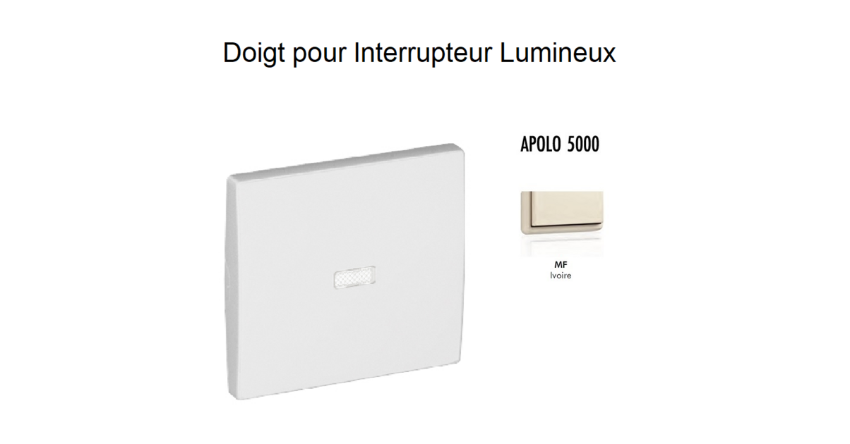 Manette De Doigt Arnould 1001 - Interrupteur Poussoir Lumineux Marron - Occasion
