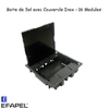 Boite de sol 16 modules couvercle inox 83008CAI et CZI